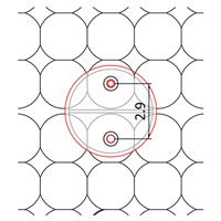 VedoNonVedo fastening system - 10 pairs of round screwless fasteners 2